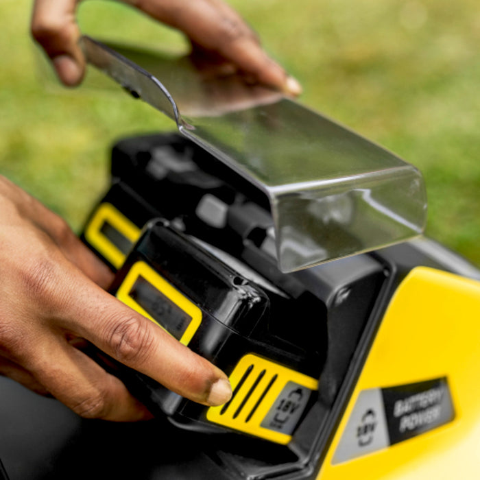 KARCHER Rasaerba a batteria LMO 5-18 Dual - Piattaforma batteria: Piattaforma Battery Power+ 18 V  - Larghezza di taglio: 41 cm - Altezza di taglio: 25  70 cm