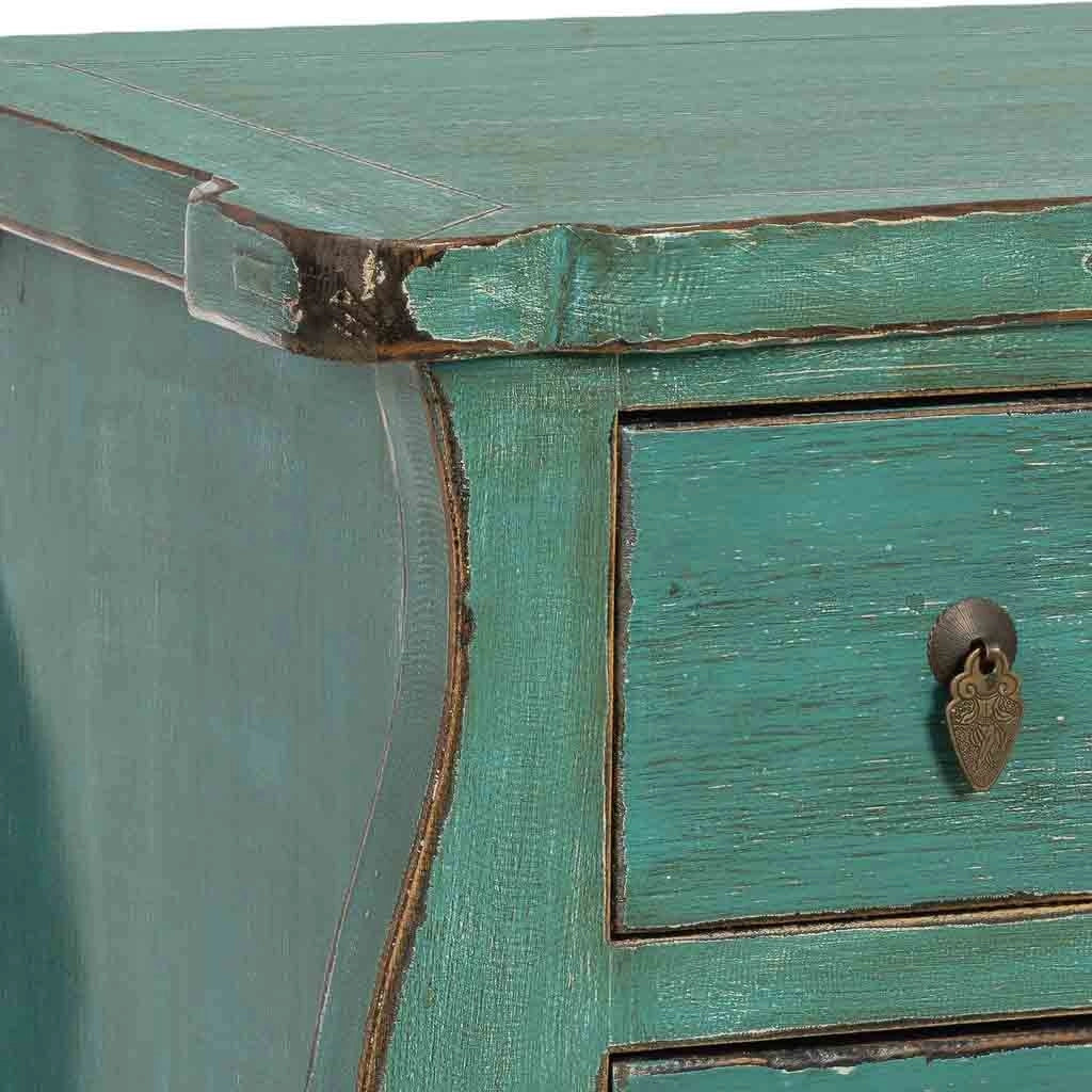 Mobile da ingresso in legno blu 90x48x80h cm