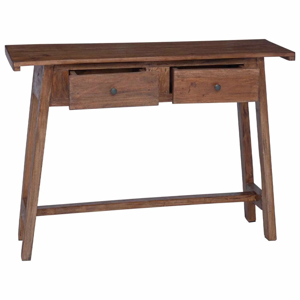 Scrivania Marrone 110 x 30 x 79 cm Legno di Mogano Massello