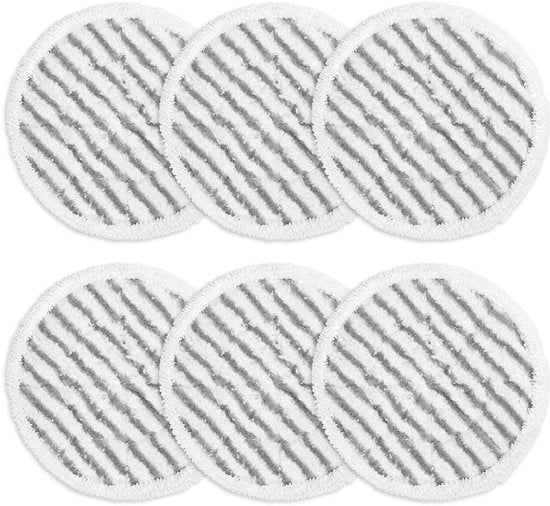 Set di 6 pad di sostituzione per serie S7000 - Accessori per stoviglie - Pulitore a vapore per pavimenti duri - Pad di pulizia riutilizzabile e lavabile in lavatrice - Pulitore a vapore