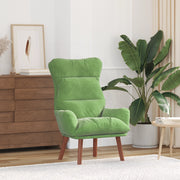 Poltrona Rilassante Verde Chiaro in Velluto