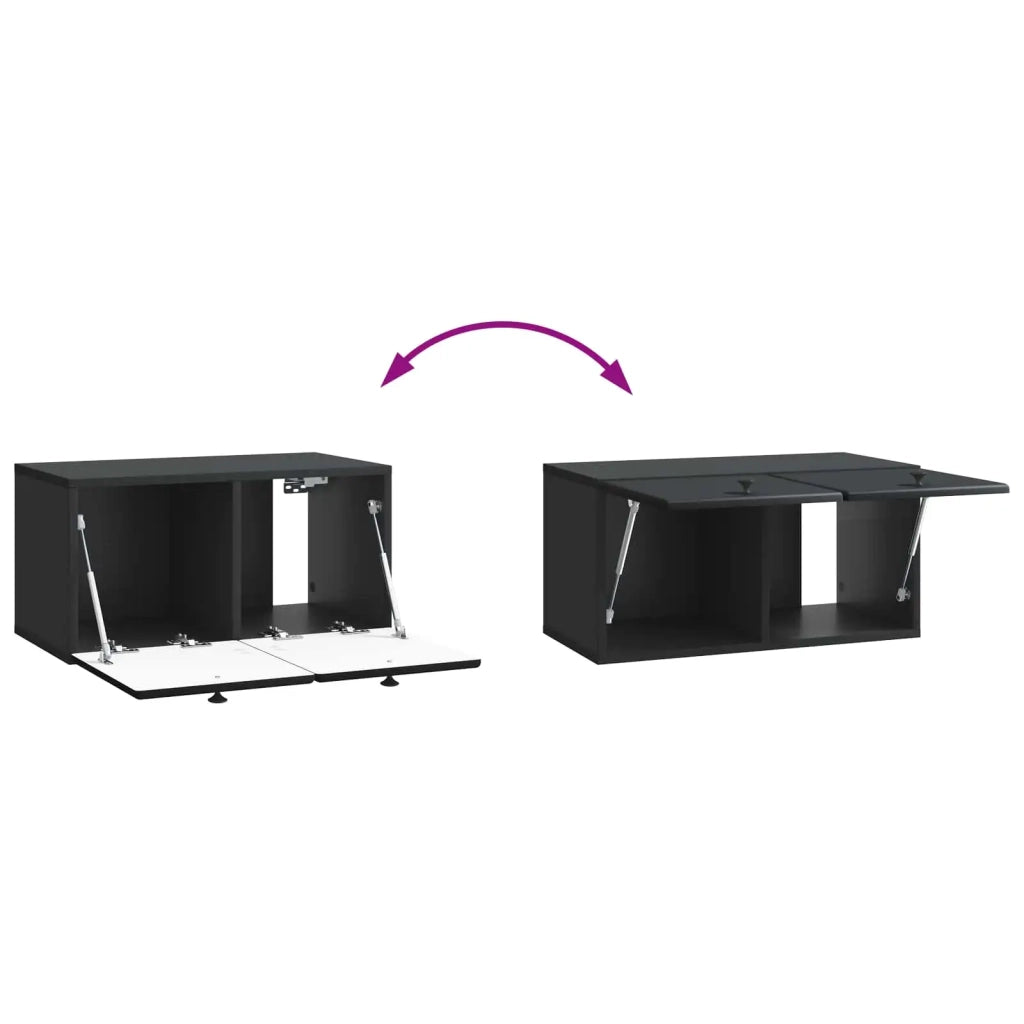 Mobile Porta TV da Muro 59,5 x 31 x 30 cm Nero 899216