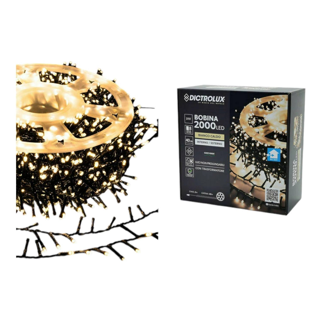 LUCI 2000 LED BIANCO CALDO PER ESTERNO