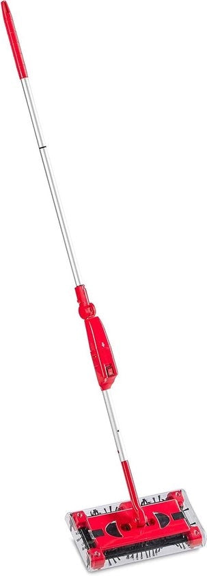 Aspirapolvere a batterie portatile con caricabatterie - Aspirapolvere senza fili (Rosso/Argento)