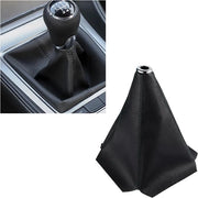 Poesette per auto, tessuto in fibra di carbonio con pelle, protezione per interni auto, accessori universali per auto, poesetta manuale automatica (linea nera rossa)