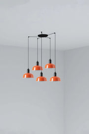 TATAWIN S metallo 5L Lampada a sospensione arancione rossastro