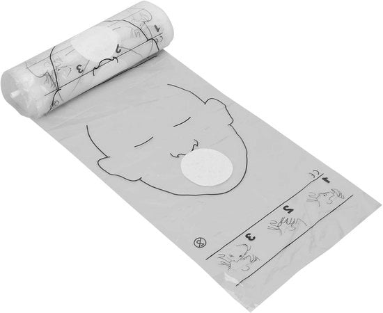 Maschera di protezione facciale con 1 rotolo - Protezione da fluidi corporei - Dispositivo di respirazione - Kit di emergenza - Design trasparente - Maschera di respirazione 

Nota: modello e codice prodotto non sono disponibili