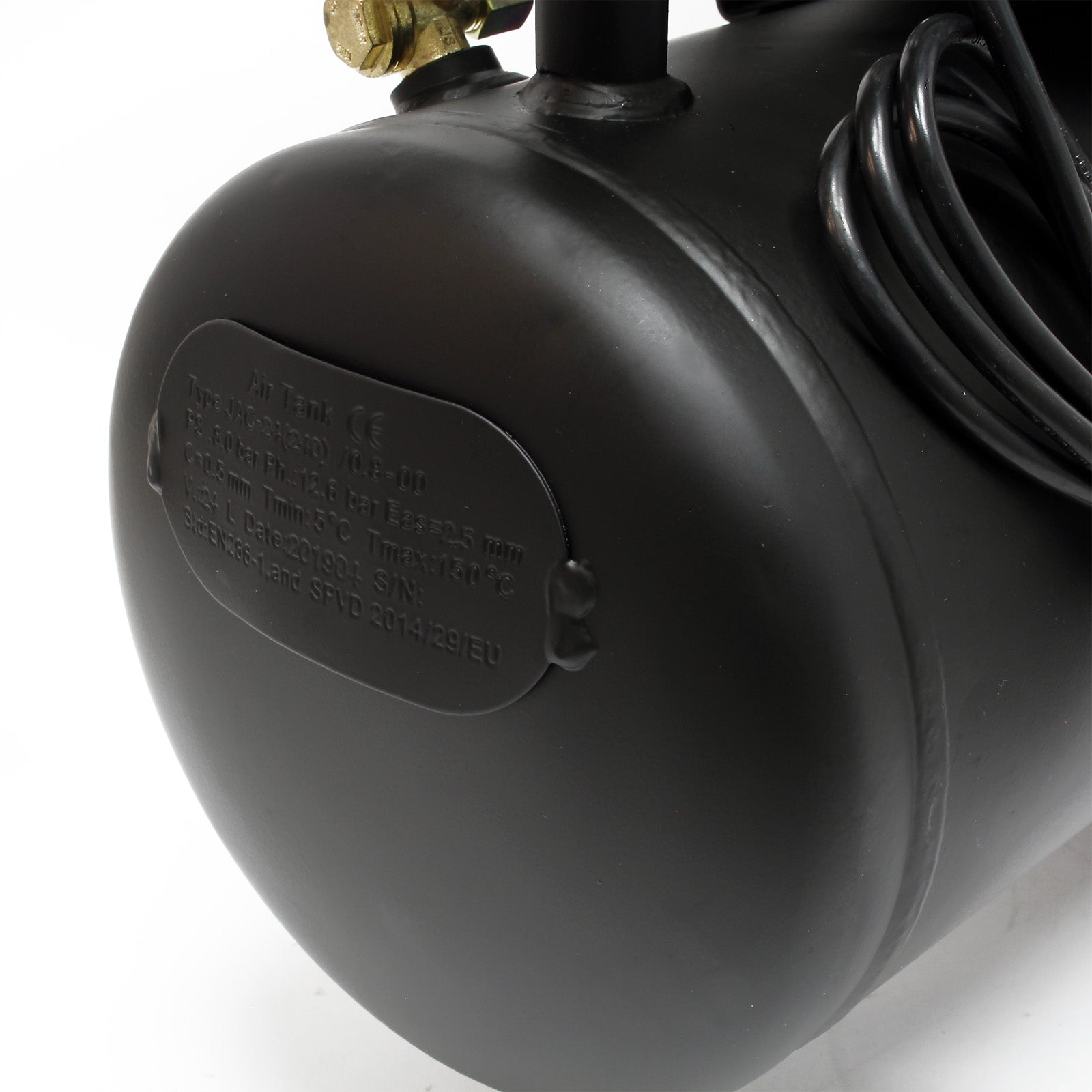 Compressore 24 litri con rotelle motore da 1,1 kW aria compressa da 8 bar