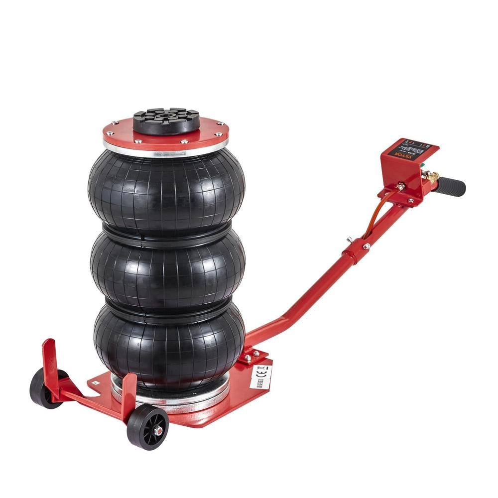 Martinetto Pneumatico 3 Tonnellate 140-450mm 0.8-1.0 MPa 3 Cuscini Aria per Auto SUV Officina Garage