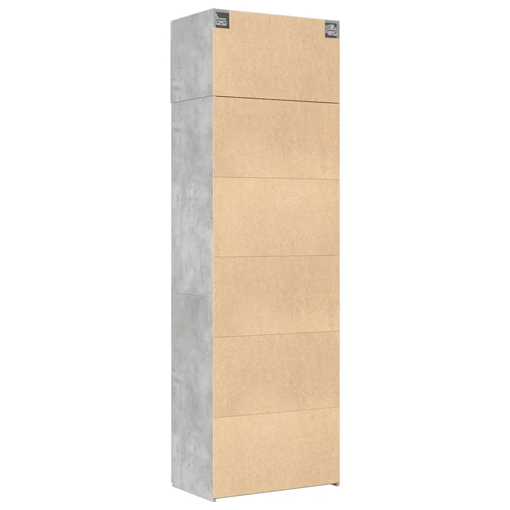 Armadietto Grigio Cemento 70x42,5x225 cm in Legno Multistrato 3281332