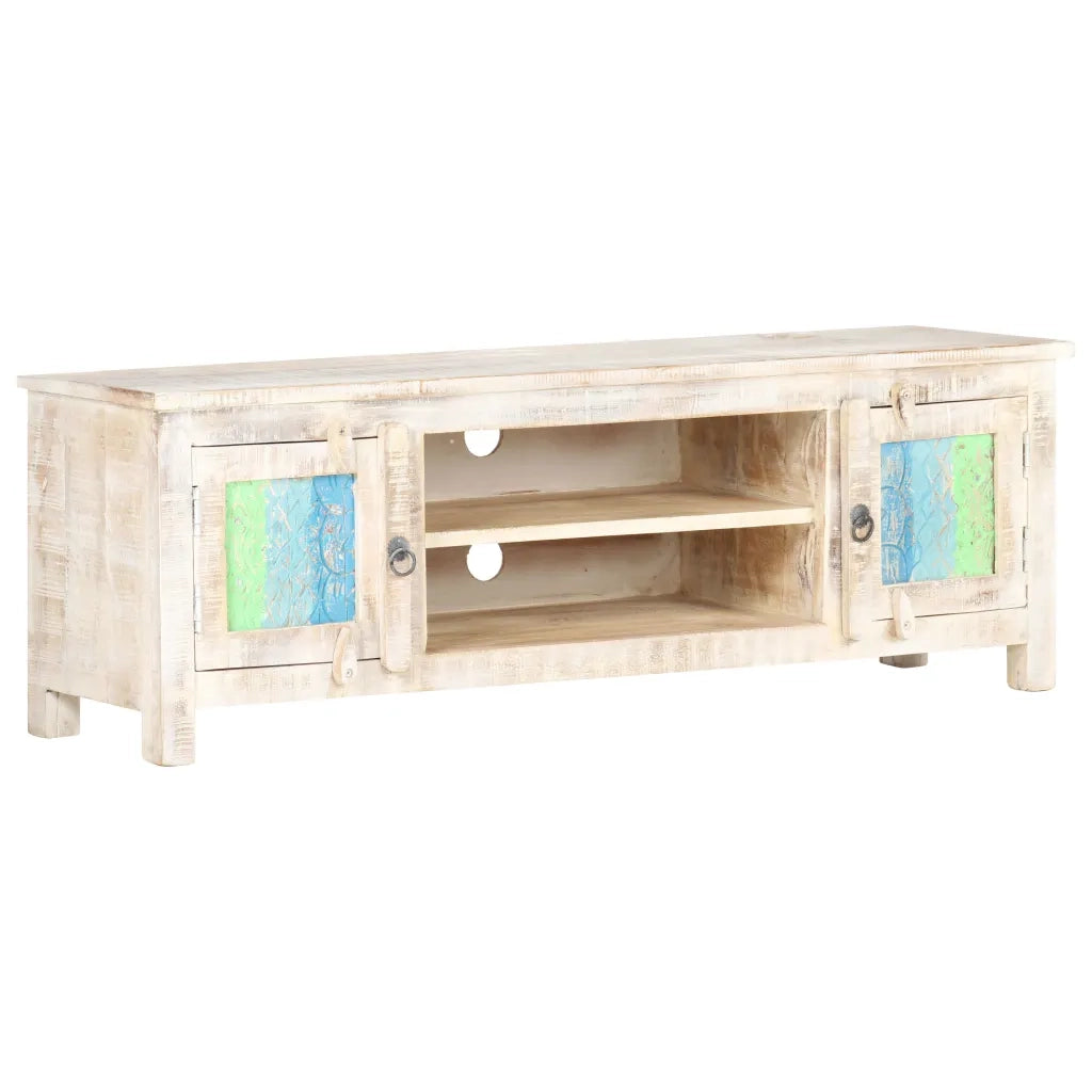 Mobile Porta TV 120x30x40 cm in Legno di Acacia Grezzo 320237