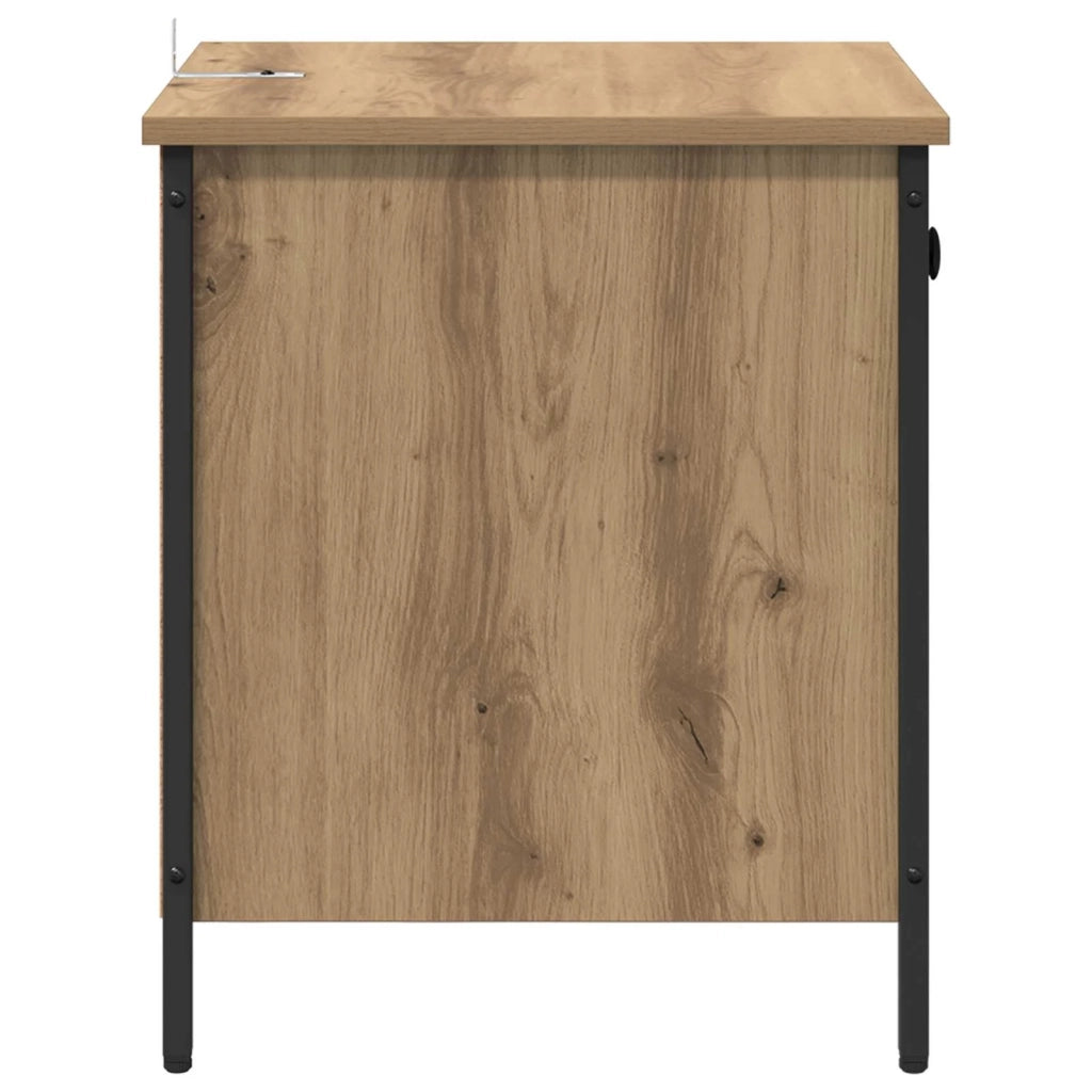 Set di 2 Comodini | Armadio da Notte | Mobiletto da notte Rovere artigianale 40 x 42 x 50 cm
