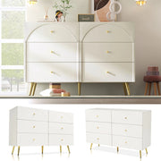 Cassettiera 6 Cassetti ¨C MINIMAL ¨C Bianco, 120x40x85 cm