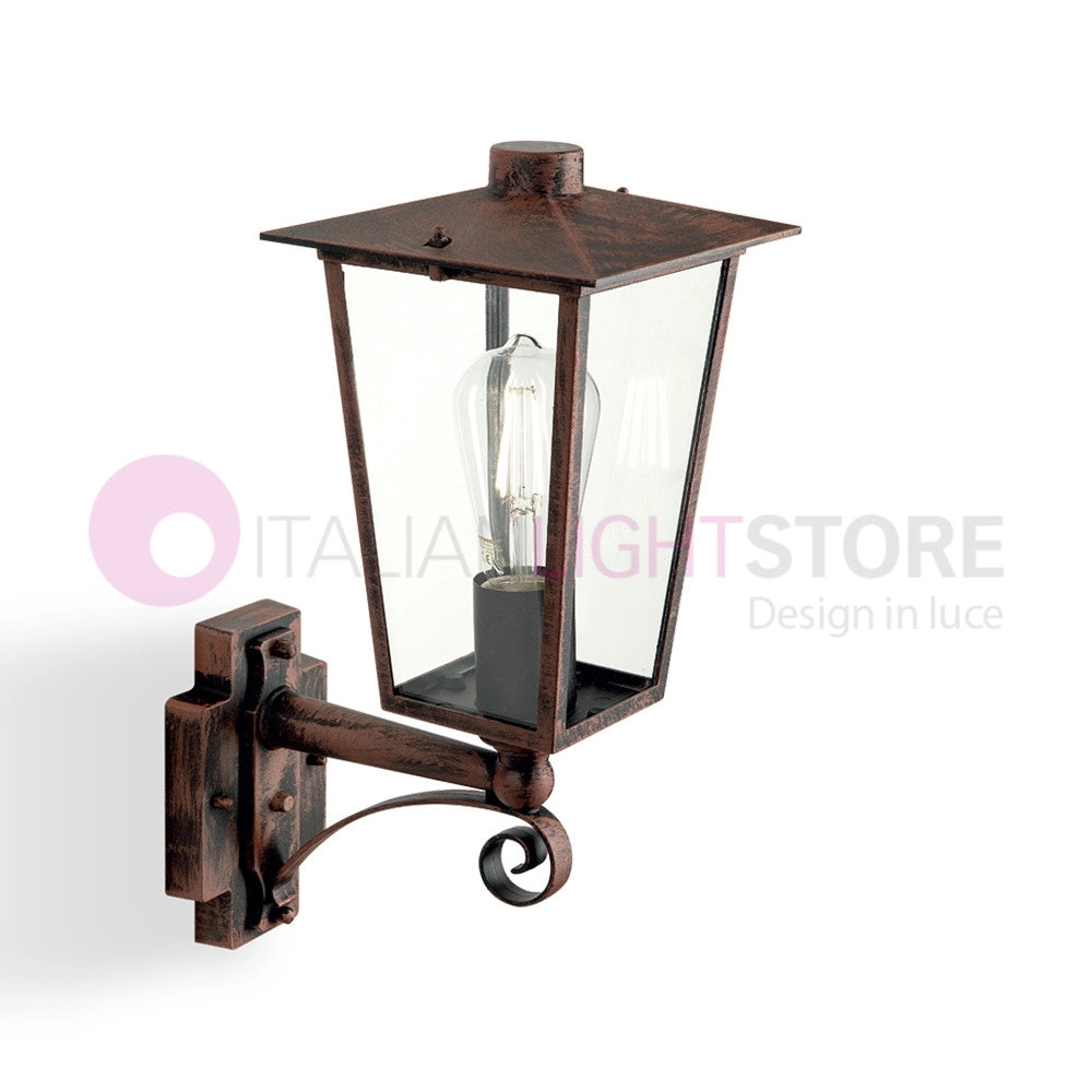 RIBOT RUGGINE Applique Lanterna per Esterni Design Classico