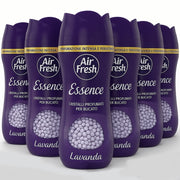 AIR FRESH Cristalli Profumati Lavanda per Lavatrice e Aspirapolvere 6 x 275 gr