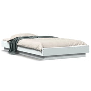 Letto singolo | Letto per adulti | Giroletto Bianco 90x190 cm in Legno Multistrato