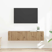 Mobile TV da parete 2 pcs Rovere Artigianale 60 x 31 x 29,5 cm 892208