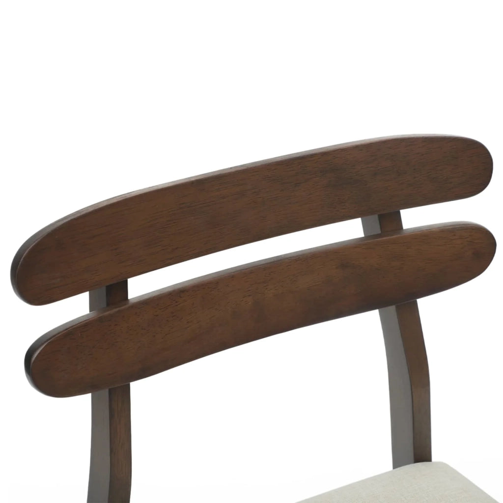 Sedia da pranzo 2 pcs Marrone chiaro e chiaro