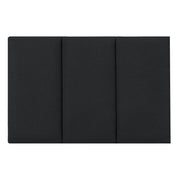 Set di 3 cuscini da parete in tessuto 60 x 30 cm nero 03_0010622