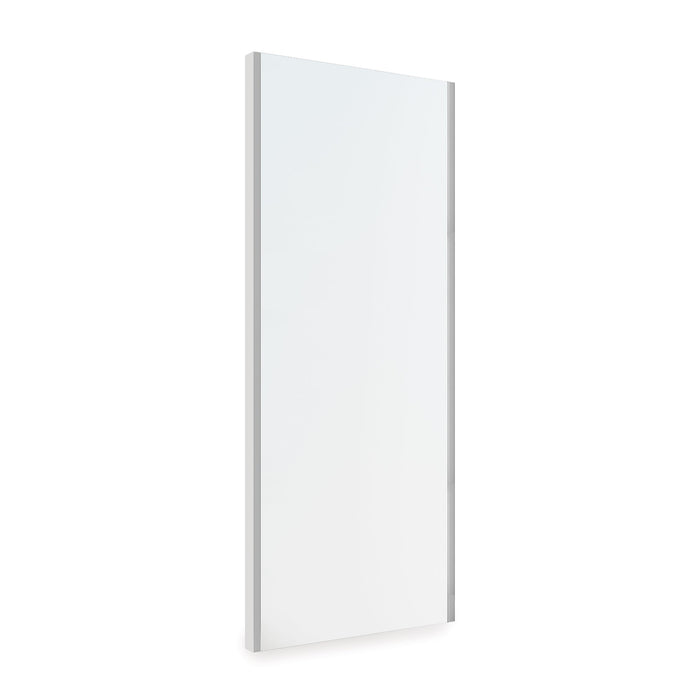 Specchio Estraibile per Armadio 34x100 cm Emuca Grigio Metallizzato
