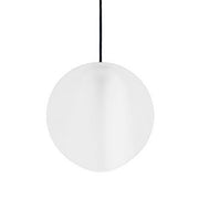 Sirio Lampada a sospensione in ceramica Made in Italy, design modulare con sorgente LED integrata, luce calda 3000K, finitura colore Bianco, Ø 24 cm