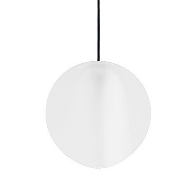 Sirio Lampada a sospensione in ceramica Made in Italy, design modulare con sorgente LED integrata, luce calda 3000K, finitura colore Bianco, Ø 24 cm