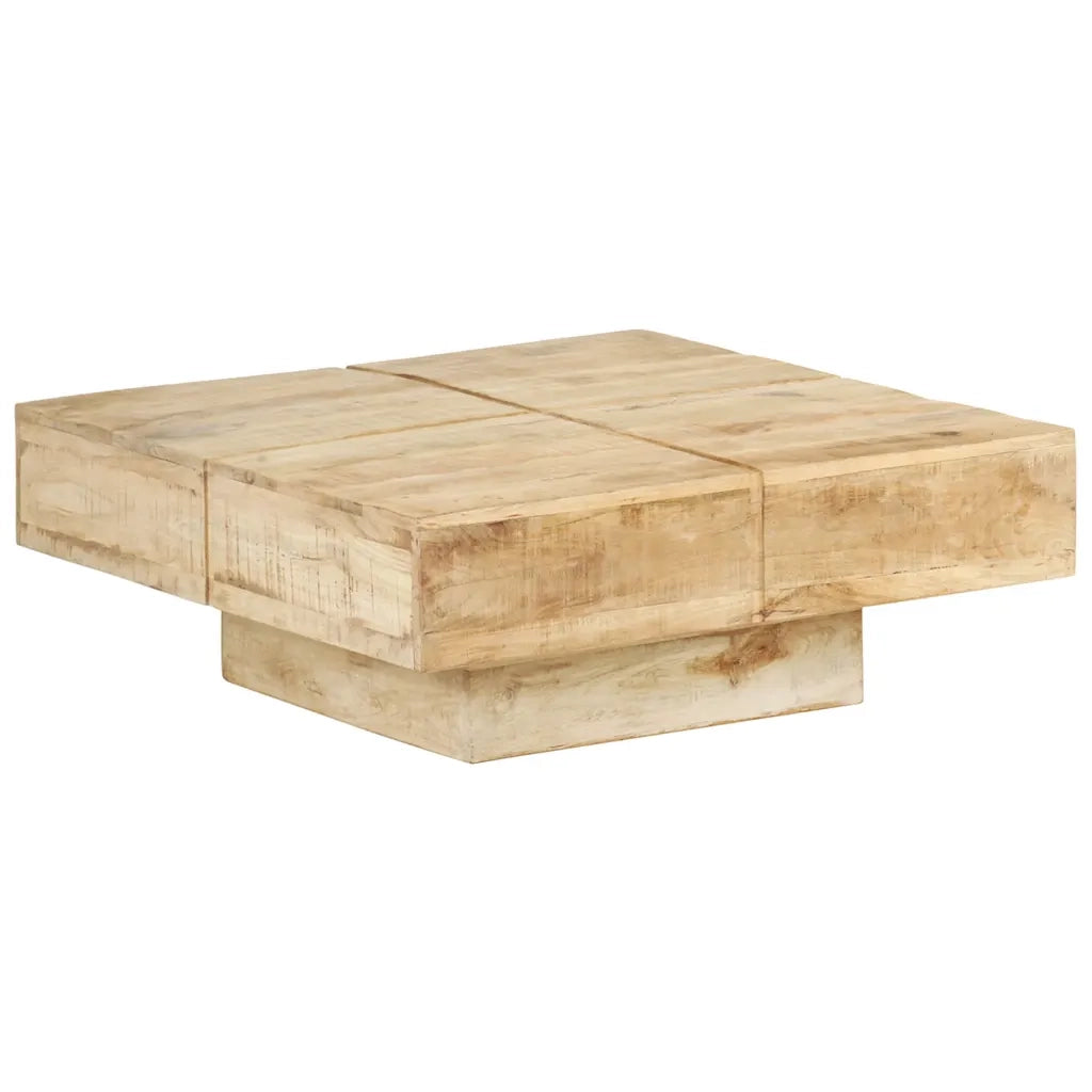 Tavolino da CaffÃ¨ 80x80x28 cm in Legno Massello di Mango cod mxl 62420