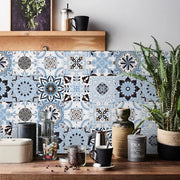 Stickere per piastrelle in mosaico, 24 pezzi, stickere per piastrelle in PVC, piastrelle per parete, decorazioni per cucina, soggiorno, armadi, tavoli, stickere per parete adesivi, impermeabili, per interni.