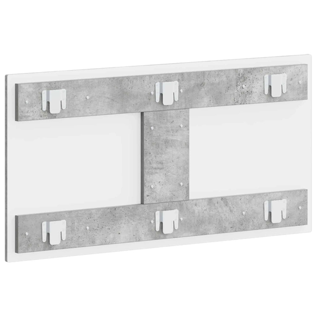 Testiera da Muro HOORN Grigio Cemento Legno ingegnerizzato 897418