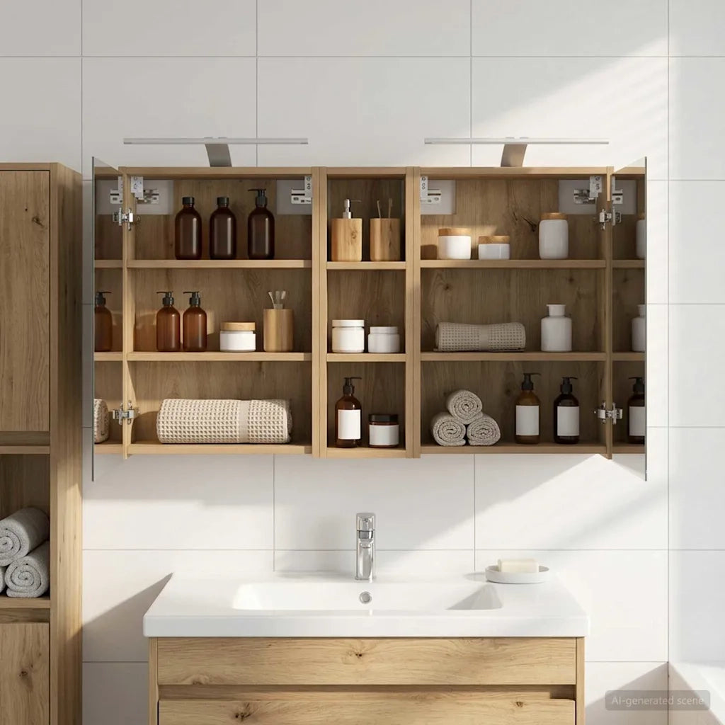 Set di Armadi da Bagno 3 pcs 106 x 16 x 62,5 cm 3403807