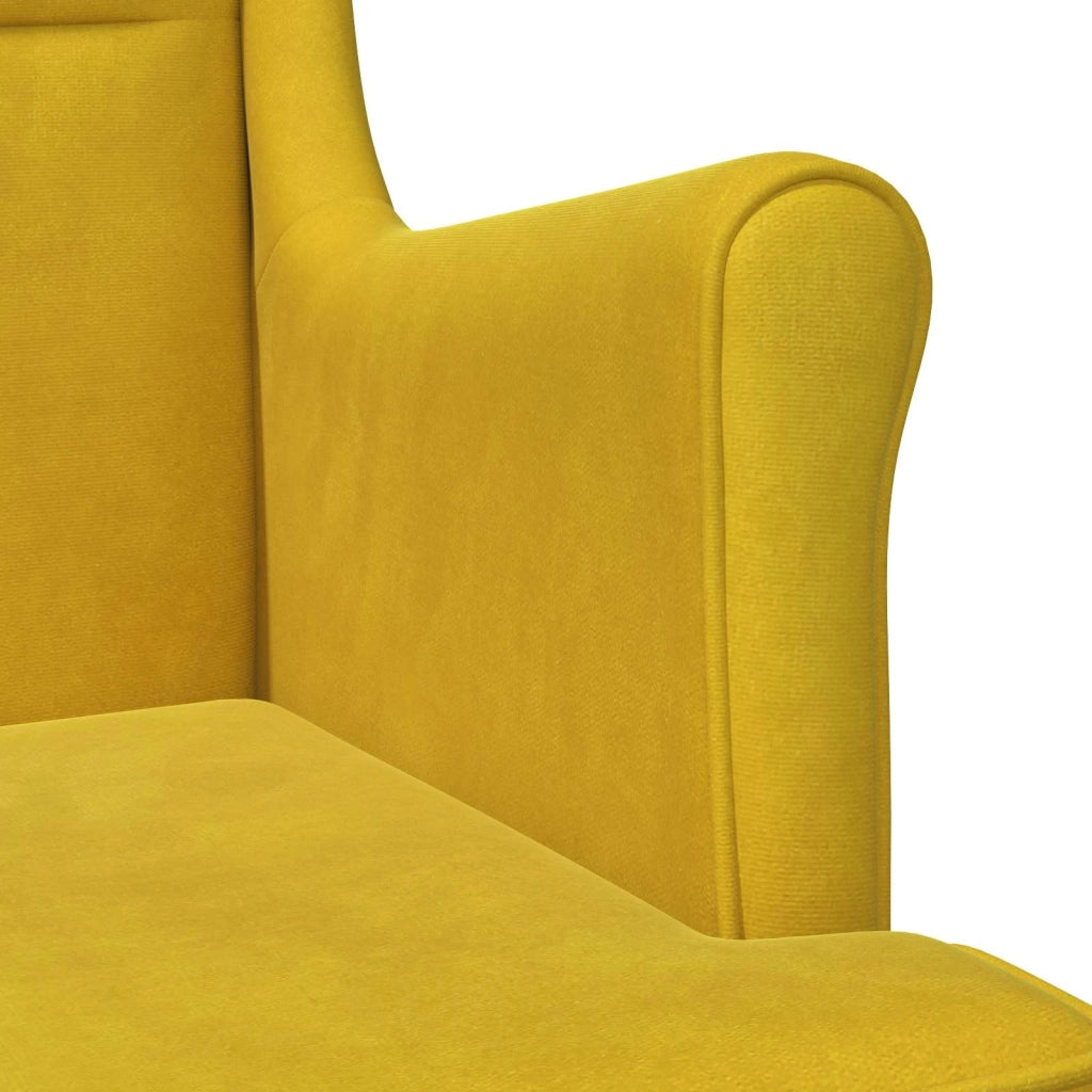 Poltrona Giallo Velluto