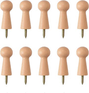 Maniglione Premium per Asciugamani - 10 Pezzi - Maniglia in Legno - Bagno - Porte - Armadi