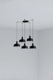 TATAWIN S metallo 5L Lampada a sospensione nera