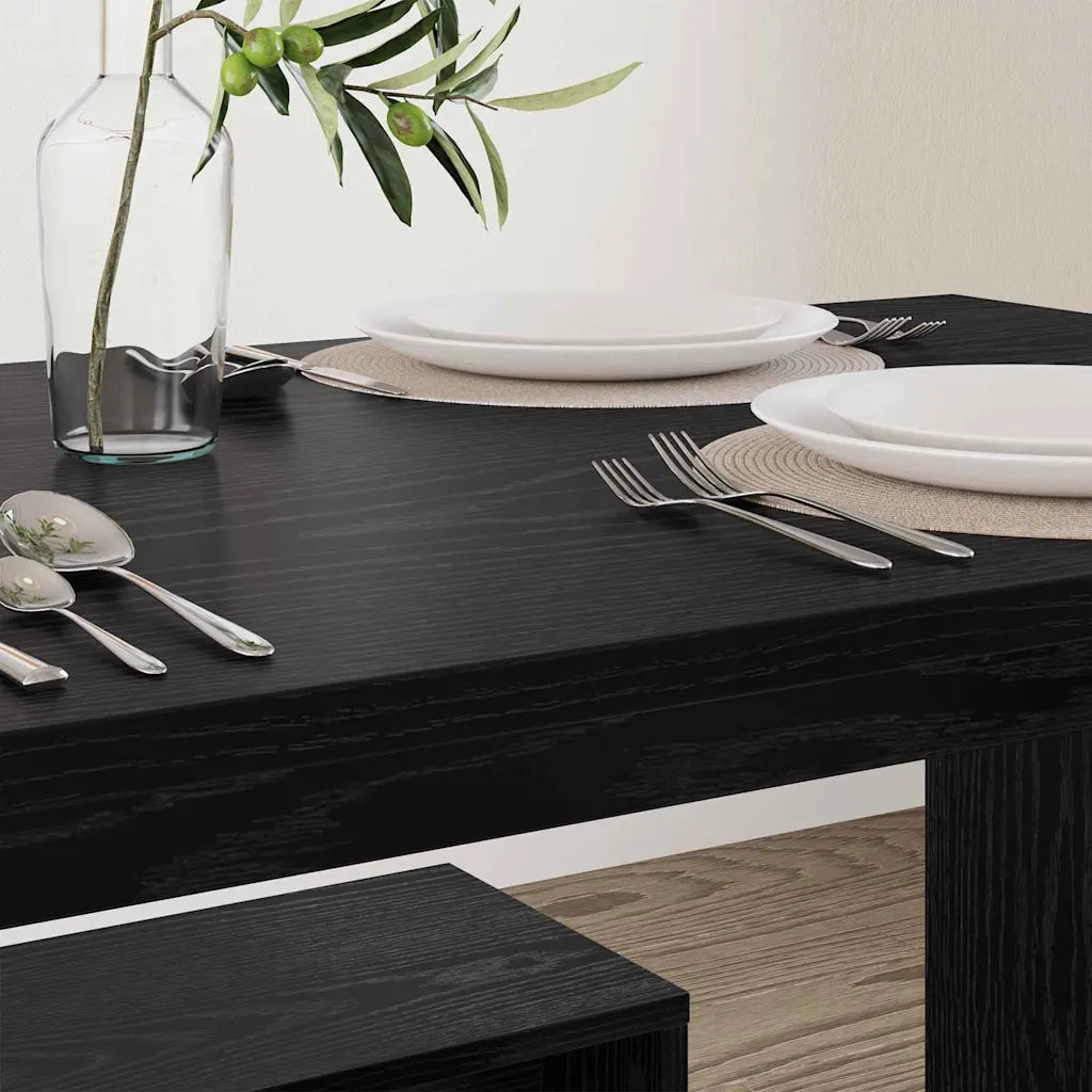 Set da pranzo 2 pz Rovere nero Legno multistrato CFW8962894