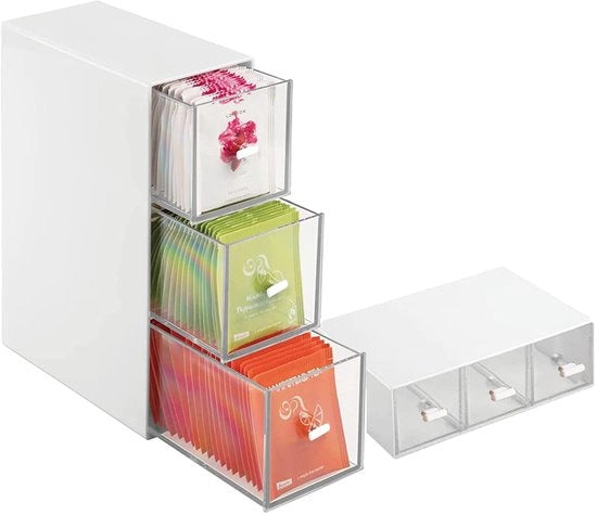 Organizzatore multifunzionale per la cucina - Scatola di stoccaggio - 7,7L x 16,6W x 22,8H cm