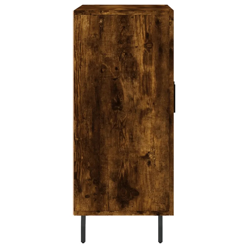 Credenza Rovere Fumo 90x34x80 cm in Legno Multistrato 828129