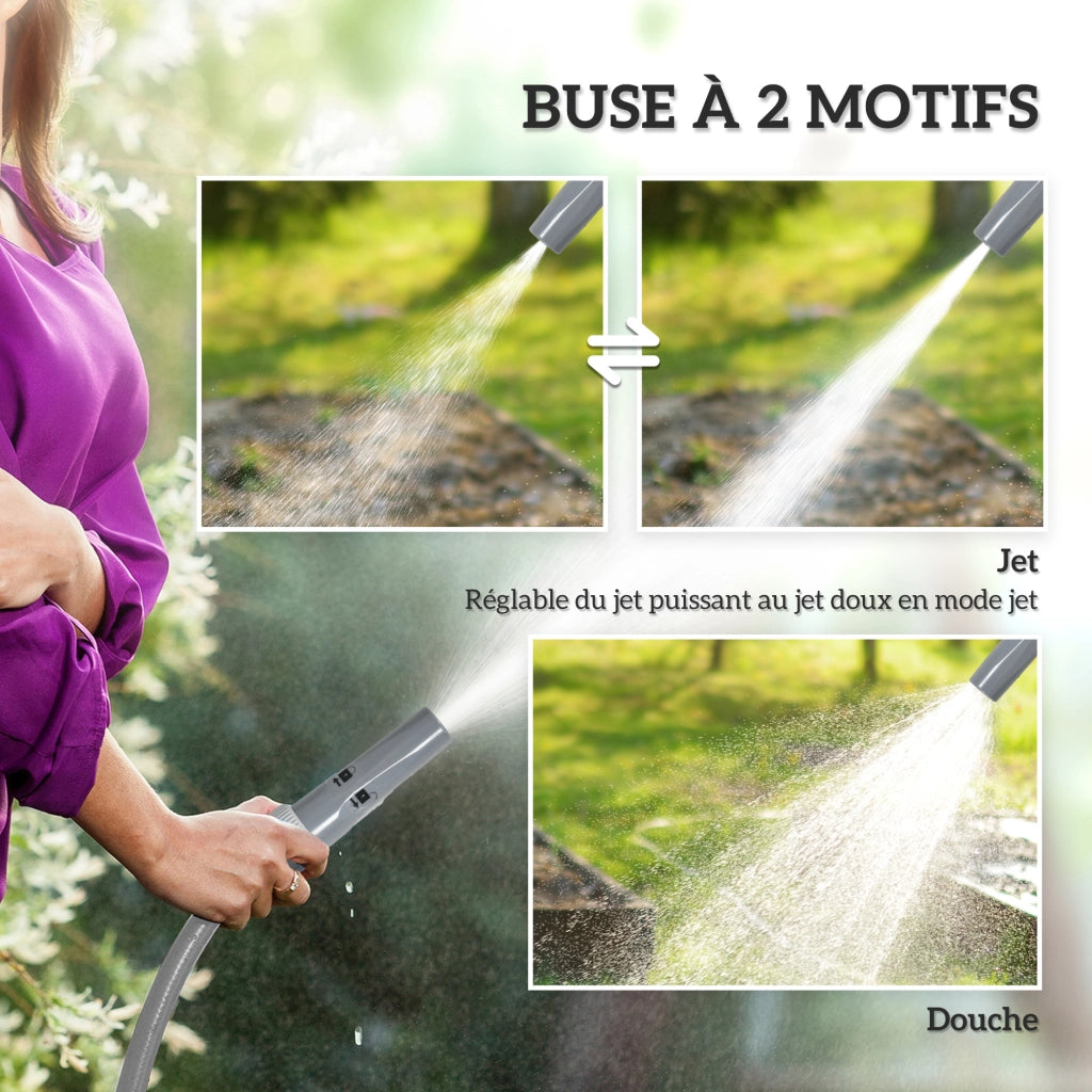 Avvolgitubo per irrigazione 20m ¨C zephmum ¨C con lancia regolabile 2 in 1