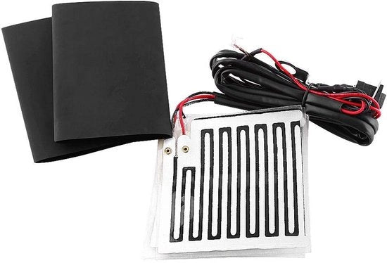 Pads di presa riscaldati - riscaldatori per mani - adatti per motori - nero - 12V - inserti invernali - ideali per giorni freddi