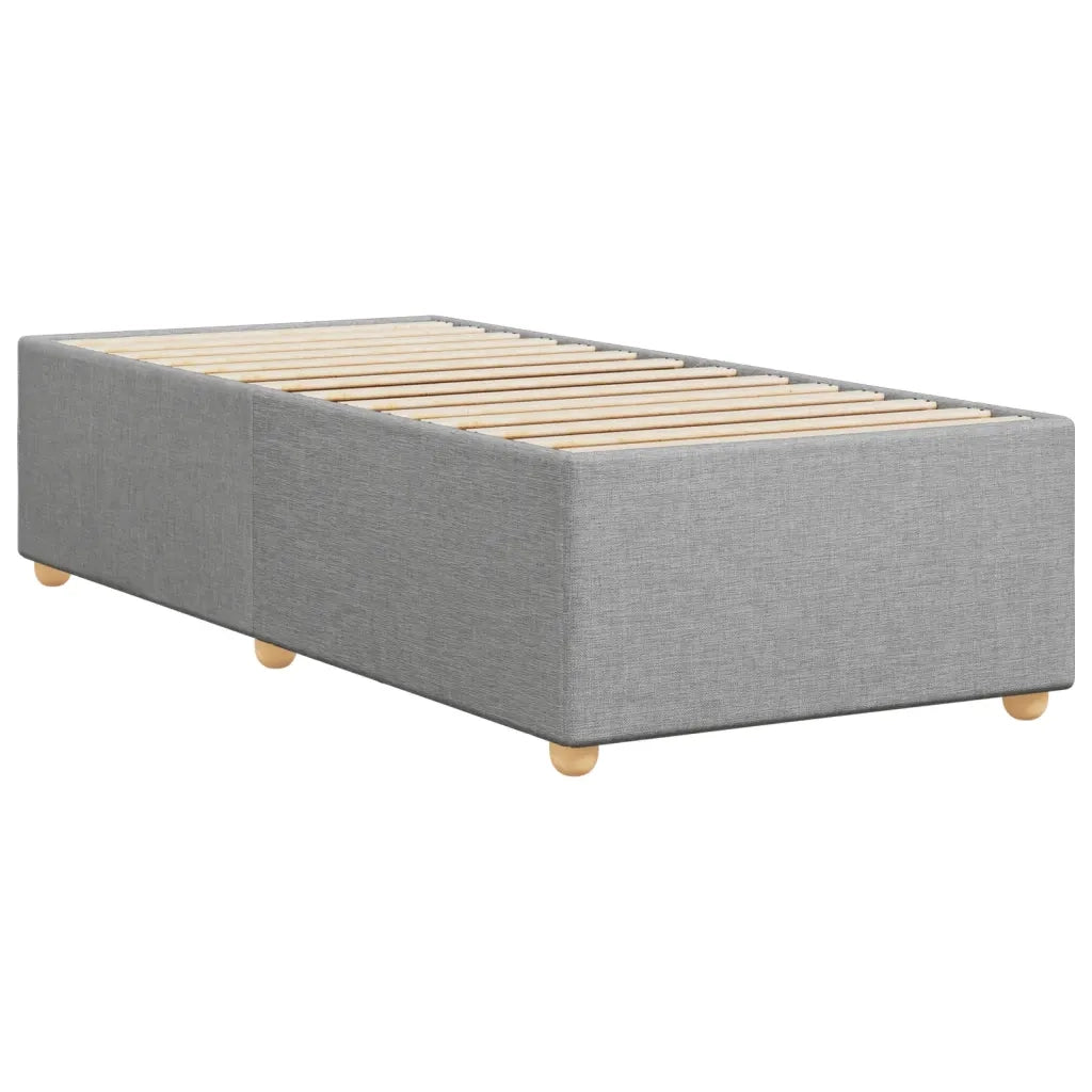 Giroletto senza Materasso Grigio Chiaro 100x200 cm Tessuto
