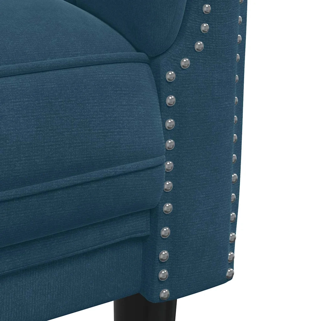Set di Divani 2 pz Blu in Velluto 3209227