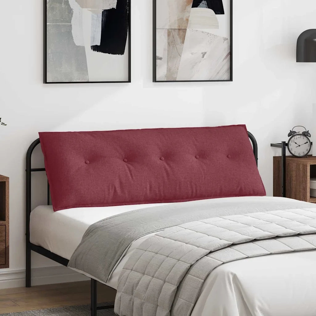 Cuscino per Schiena | Cuscino dorsale Rosso Vino 140 x 19 x 50 cm Tessuto