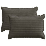 Federa 2 pz HOUTEN Antracite 50 x 75 cm corduroy 919815