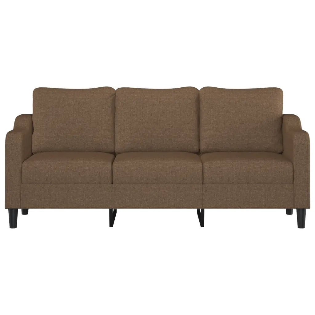 Divano a 3 Posti Marrone 180 cm in Tessuto 359370