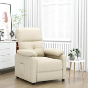 Divano Sedia-Poltrona Reclinabile in Tessuto Crema 376730