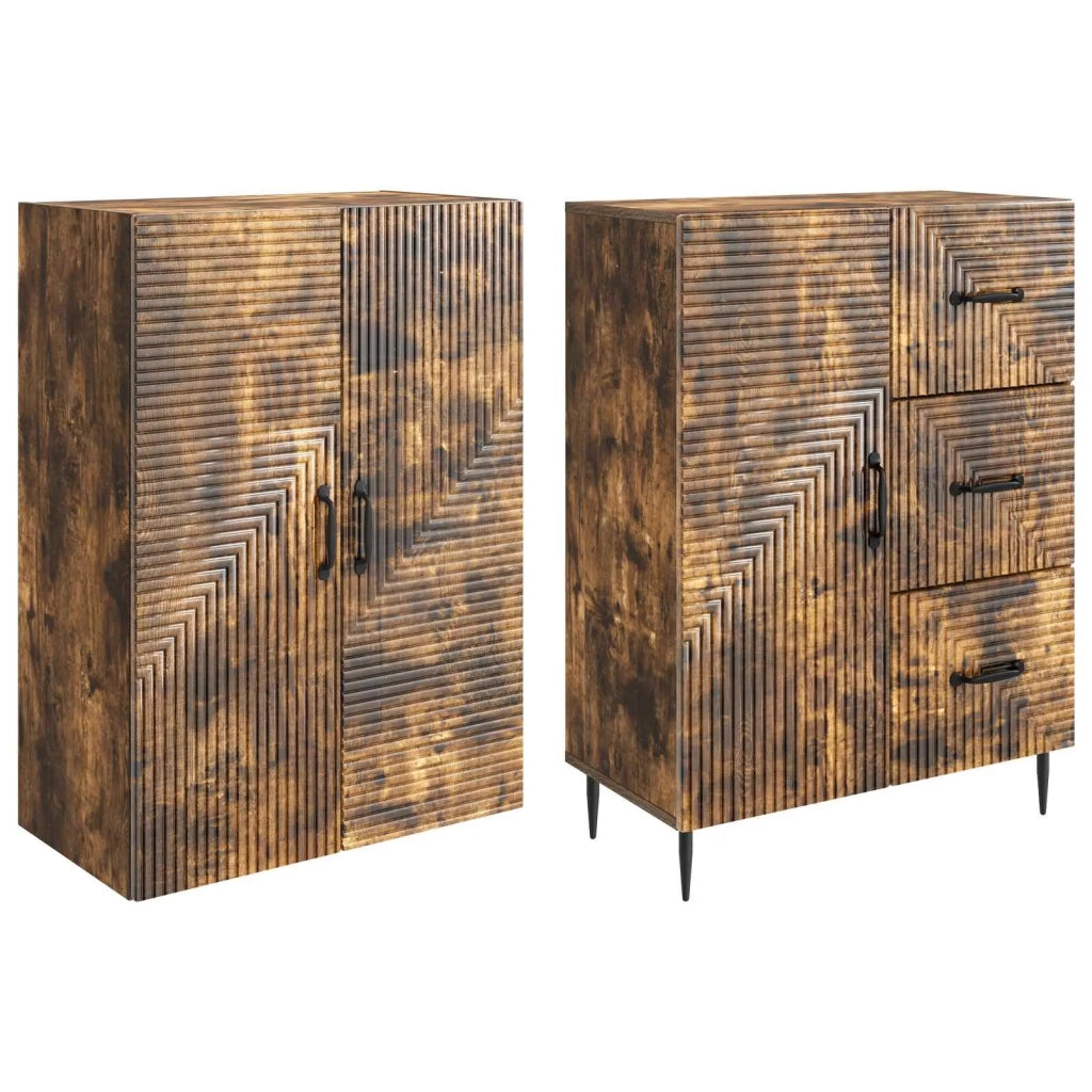 Set di armadi 2 pcs Rovere Fumo 66 x 34,5 x 89,5 cm 3416660
