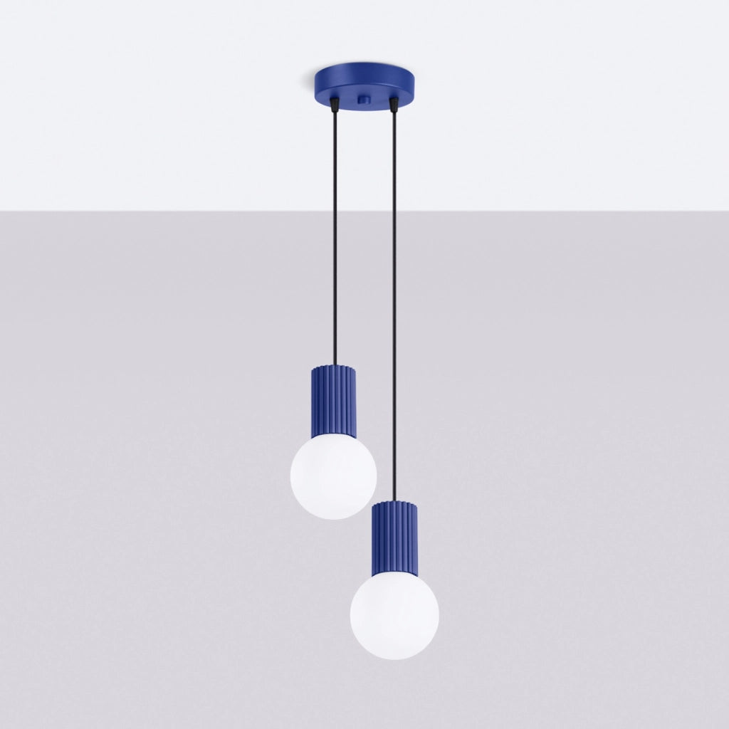 Lampada a sospensione HALO 2P oltremare