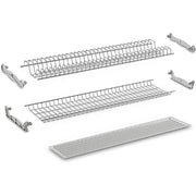Kit Scolapiatti Plastificato Grigio Per Mobile Da 450 Mm