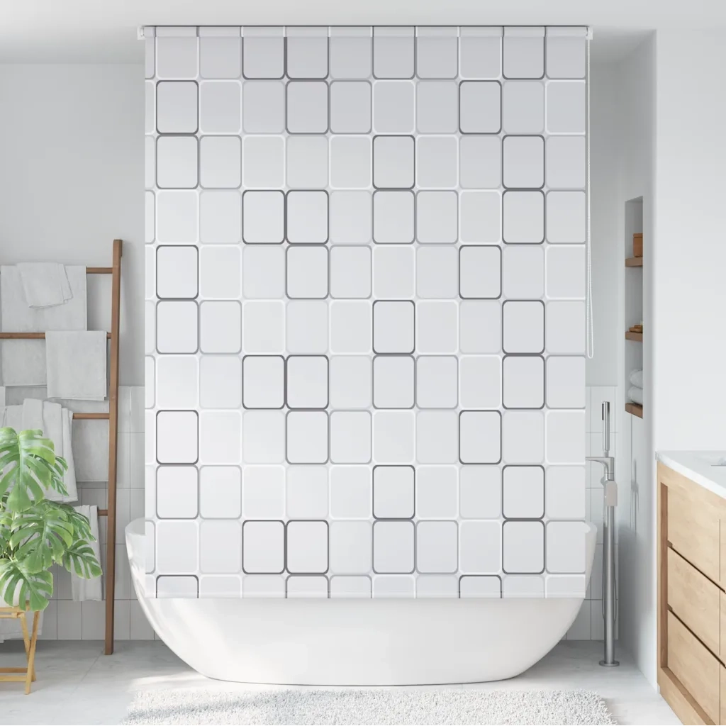 Tenda a rullo | Tenda avvolgibile per Doccia 140x240 cm Quadrati