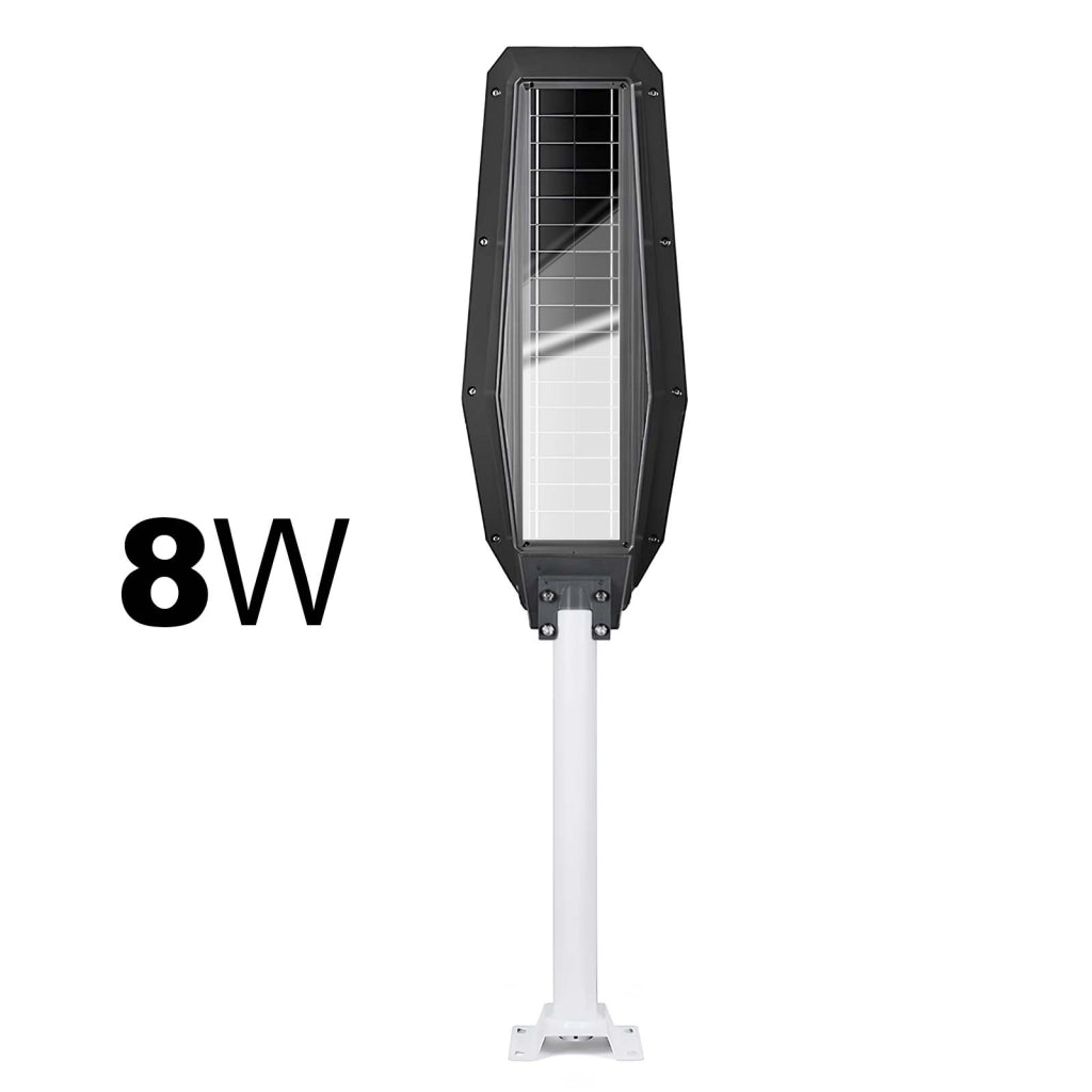 Lampada Solare LED 8W con Sensore di Movimento e Batteria 10000mAh Nero Avizar