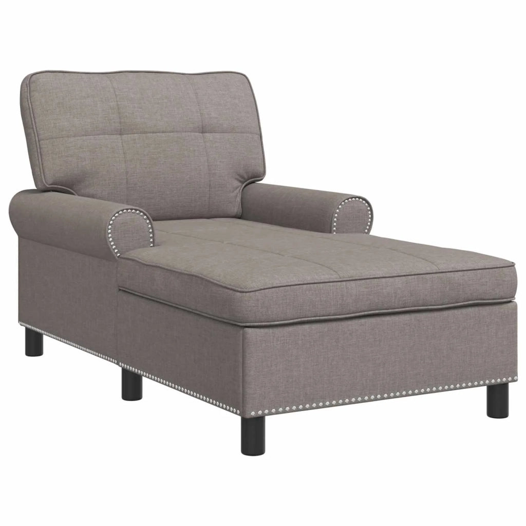 Chaise Lounge con cuscino Talpa 91 x 157 x 91 cm Tessuto 42022935